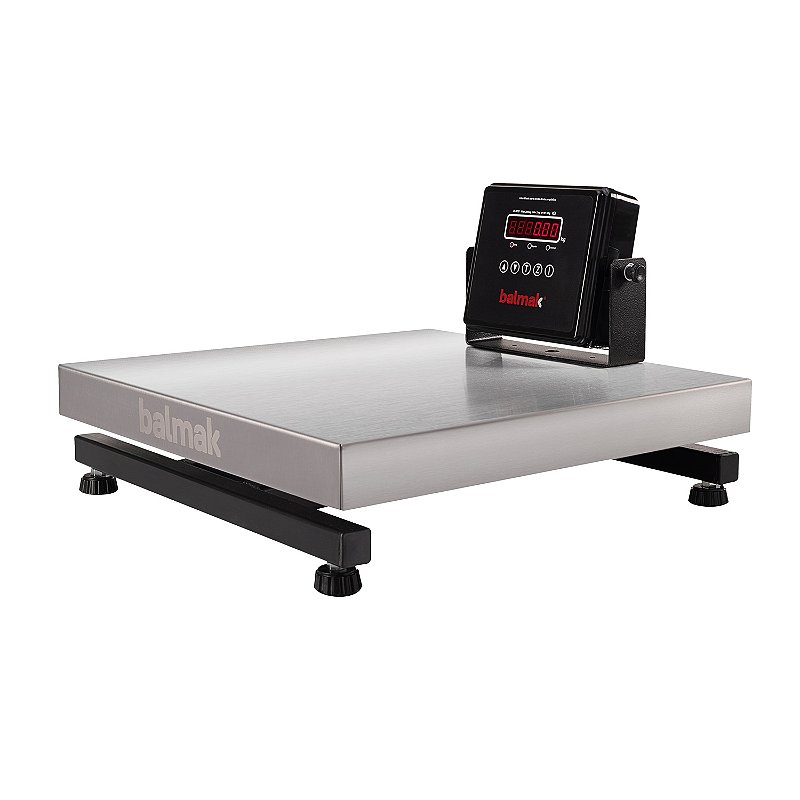 BALMAK BALANCA PLATAFORMA K-300IB 300KG INOX 500X500 VISOR MOVEL