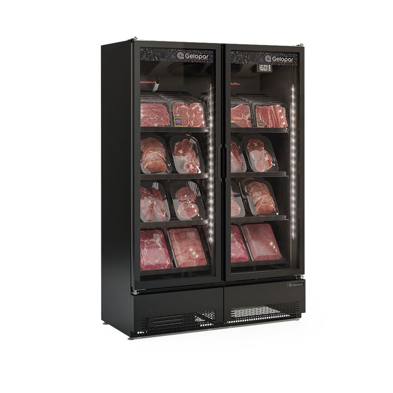 GELOPAR GCBC-950 CB/PR REFRIG VERTICAL CONV.2 PORTAS INTERNO PRETO220V