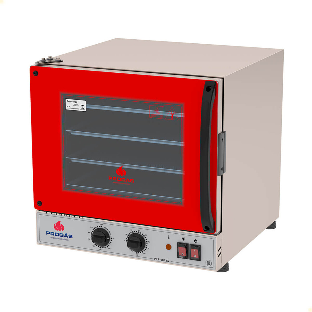 PROGAS FORNO PRP-004 TURBO ELETRICO FAST OVE VERMELHO