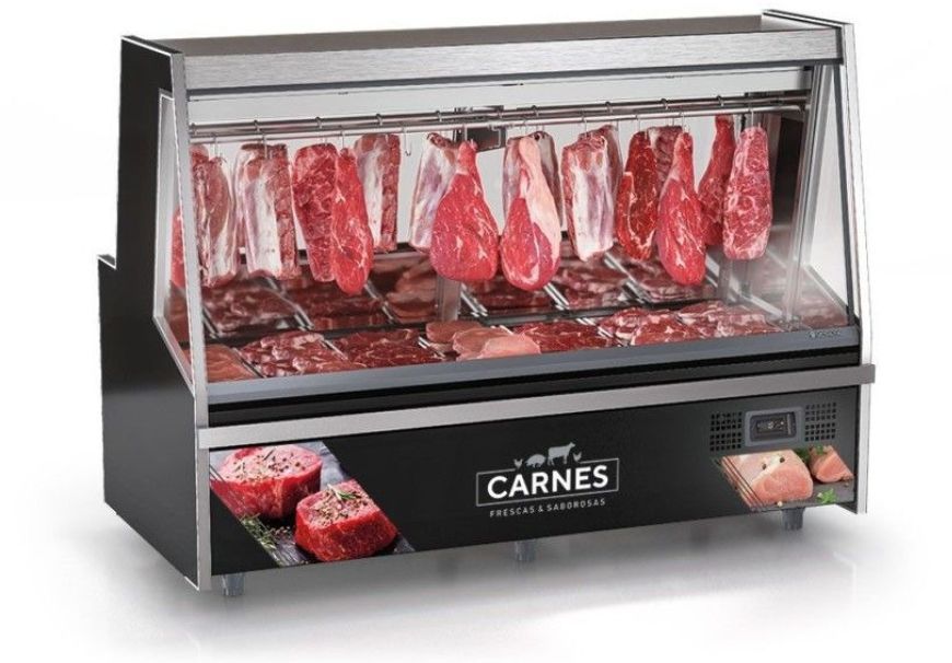 GELOPAR GATS-200 BALCAO ACOUGUE STANDARD S/DEP PRETO